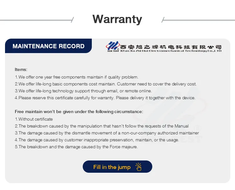 Fabricant chinois Xzh Test Vente en gros Localisateur de défauts de câble d'arc souterrain 35kv 5